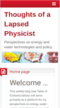 Mobile Screenshot of lapsedphysicist.org